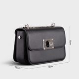  Túi Yuumy ( Thời trang nữ size 18 - Túi đeo chéo da Seasand YN142D ) màu Đen 