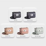  Túi Yuumy ( Thời trang nữ size 18 - Túi đeo chéo da Seasand YN142HD ) Hồng đất 