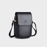  Túi Yuumy ( Thời trang nữ size 11 - Túi đeo chéo da YN120D ) màu đen 