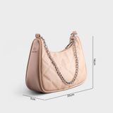  Túi Yuumy ( Thời trang nữ size 22 - Túi đeo chéo da Seasand YN159K ) Màu kem 