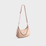  Túi Yuumy ( Thời trang nữ size 22 - Túi đeo chéo da Seasand YN159K ) Màu kem 