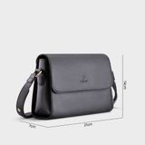  Túi Yuumy ( Thời trang nữ size 21 - Túi đeo chéo da YN155D ) Màu đen 