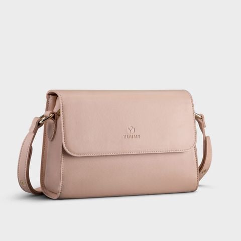 Túi Yuumy ( Thời trang nữ size 21 - Túi đeo chéo da Seasand YN155K ) Màu kem