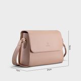  Túi Yuumy ( Thời trang nữ size 21 - Túi đeo chéo da Seasand YN155K ) Màu kem 