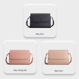 Túi Yuumy ( Thời trang nữ size 21 - Túi đeo chéo da Seasand YN155K ) Màu kem 