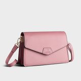  Túi đeo chéo nữ nắp phong thư Yuumy Seasand YN97HR màu hồng ruốc 