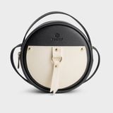  Túi Yuumy ( Thời trang nữ size 16 - Túi đeo chéo da YN65D ) màu đen 