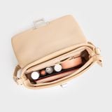 Túi Yuumy ( Thời trang nữ chần chỉ ô vuông cá tính size 24 - Túi đeo vai da Seasand YN255D ) - Đen 