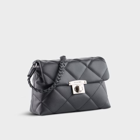 Túi đeo vai da nữ chần chỉ cá tính Yuumy Seasand YN255D màu đen