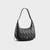 Túi đeo vai da nữ dáng cong chần chỉ Yuumy Seasand YN173D màu đen