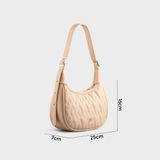  Túi Yuumy ( Thời trang nữ size 25 - Túi đeo vai da Seasand YN173K ) màu kem 