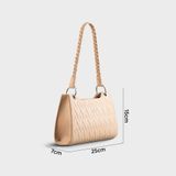  Túi Yuumy ( Thời trang nữ size 25 - Túi đeo vai da Seasand YN223K ) - Kem 