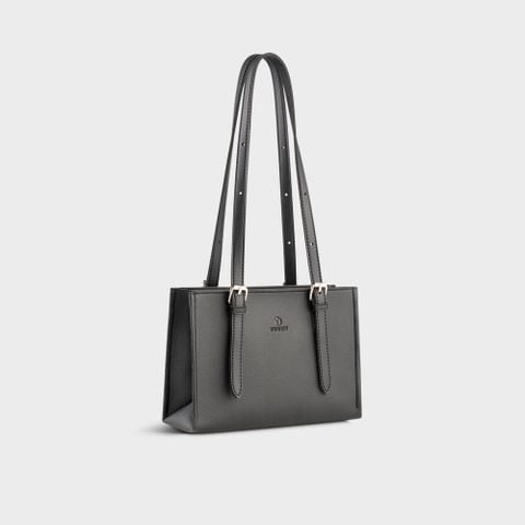 Túi Yuumy ( Thời trang nữ kiểu dáng thanh lịch size 24 - Túi đeo chéo da Bergen YN269D ) - Đen