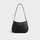  Túi đeo vai da nữ sành điệu đơn giản Yuumy Seasand YN210D màu đen 