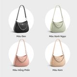 Túi Yuumy ( Thời trang nữ size 22   - Túi đeo vai da Seasand YN210K ) màu kem 