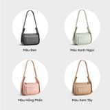  Túi Yuumy ( Thời trang nữ size 22 - Túi đeo vai da Seasand YN224D ) màu đen 