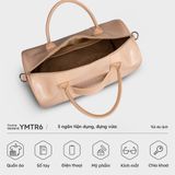  Túi du lịch Yuumy ( Thời trang nữ cỡ lớn - Túi da Seasand YMTR6T ) màu trắng 