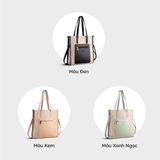  Túi Yuumy ( Thời trang nữ cỡ trung  - Túi xách da Seasand YTX47D ) Màu đen 