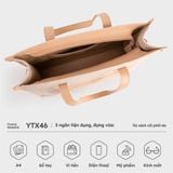  Túi Yuumy ( Thời trang nữ dáng ngang - Túi xách da Seasand YTX46K ) Màu kem 