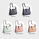  Túi Yuumy ( Thời trang nữ size 27 - Túi đeo chéo da Seasand   YN145X )  Màu xanh đen 