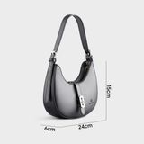  Túi Yuumy ( Thời trang nữ size 24 - Túi đeo vai da Seasand YN215D ) Màu đen 