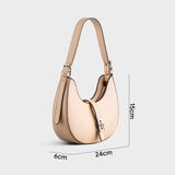  Túi Yuumy ( Thời trang nữ size 24 - Túi đeo vai da YN215K ) Màu kem 