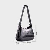  Túi xách da nữ đeo vai thời trang Yuumy YN178D Màu đen 