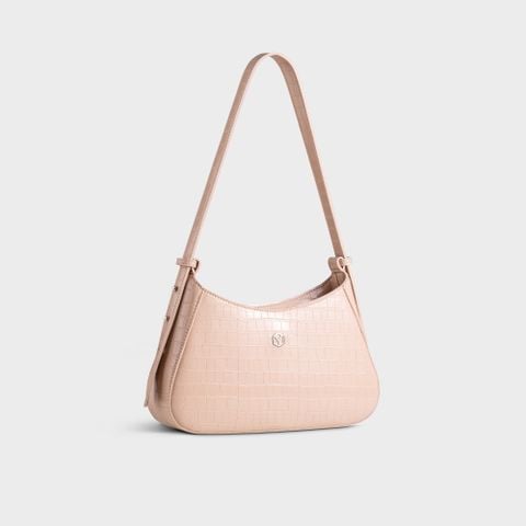 Túi Yuumy ( Thời trang nữ - Túi đeo chéo da Verein YN178K ) Màu kem