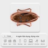  Túi Yuumy ( Thời trang nữ đựng laptop - Túi xách da Seasand YTX28K ) màu kem 
