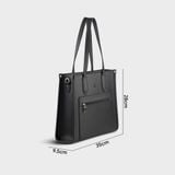  Túi Yuumy ( Thời trang nữ công sở classic - Túi xách da Bergen YTX60D ) - Đen 