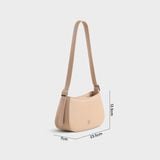  Túi Yuumy ( Thời trang nữ  size 24 - Túi đeo chéo da Seasand YN228K ) - Kem 