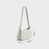  Túi Yuumy ( Thời trang nữ  size 24 - Túi đeo chéo da Seasand YN228XN ) - Xanh ngọc 