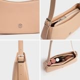  Túi Yuumy ( Thời trang nữ  size 24 - Túi đeo chéo da Seasand YN228K ) - Kem 
