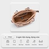  Túi Yuumy ( Thời trang nữ cỡ trung - Túi xách da cá sấu Verein YTX31D ) Màu đen 