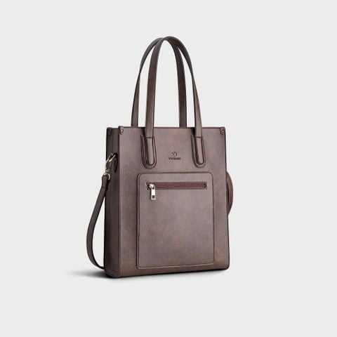  Túi Yuumy ( Thời trang nữ tote - Túi xách da  YTX18N ) màu nâu 