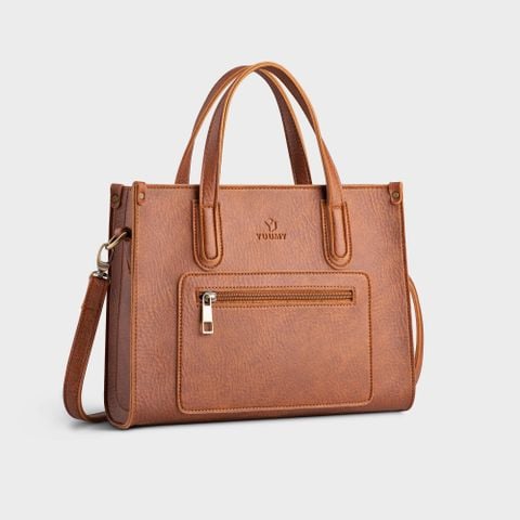 Túi Yuumy ( Thời trang nữ cỡ trung - Túi xách da YTX21B ) Màu bò 