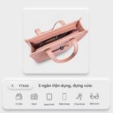  Túi Yuumy ( Thời trang nữ dáng đứng - Túi xách da Seasand YTX40XA ) Màu xanh nhạt 