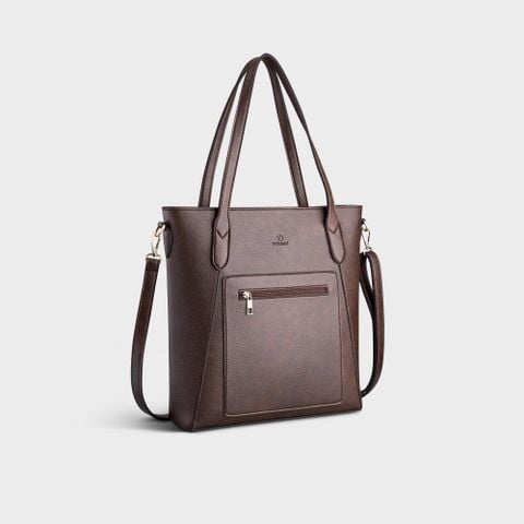  Túi Yuumy ( Thời trang nữ cỡ trung - Túi xách da Seasand YTX39N ) - Nâu 