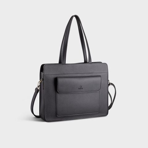  Túi Yuumy ( Thời trang nữ cỡ trung - Túi xách da YTX33D ) Màu đen 