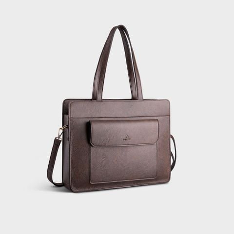  Túi Yuumy ( Thời trang nữ cỡ trung - Túi xách da YTX33N )Màu nâu 