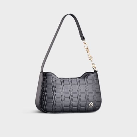 Túi Yuumy ( Thời trang nữ size 25 - Túi đeo chéo da Seasand YN171D ) Màu đen