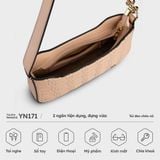  Túi Yuumy ( Thời trang nữ size 25 - Túi đeo chéo da Seasand YN171D ) Màu đen 