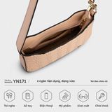  Túi Yuumy ( Thời trang nữ size 25 - Túi đeo chéo da Seasand YN171B ) Màu bò 