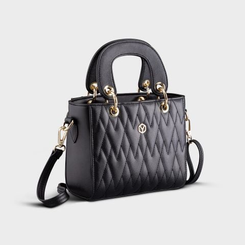  Túi Yuumy ( Thời trang nữ đi tiệc- Túi xách da Seasand YTX24D ) Màu đen 