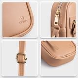  Túi Yuumy ( Thời trang nữ size 13 - Túi đeo chéo da Seasand YN132XN ) Màu xanh ngọc 