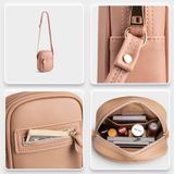  Túi Yuumy ( Thời trang nữ size 13 - Túi đeo chéo da Seasand YN132D ) Màu đen 
