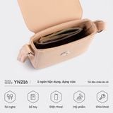  Túi Yuumy ( Thời trang nữ basic - Túi đeo chéo da Seasand YN216XN ) - Xanh ngọc 