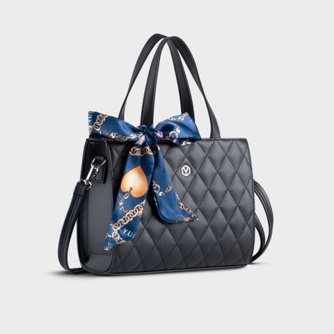 Túi xách da nữ phối khăn thắt nơ thời trang cao cấp Yuumy Seasand YTX45