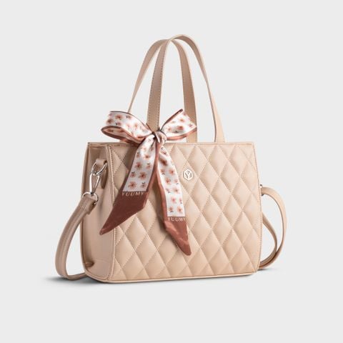 Túi xách da nữ phối khăn thắt nơ thời trang cao cấp Yuumy Seasand YTX45