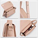  Túi Yuumy ( Thời trang nữ size 21 - Túi đeo chéo da Seasand YN155HD ) Màu hồng đất 